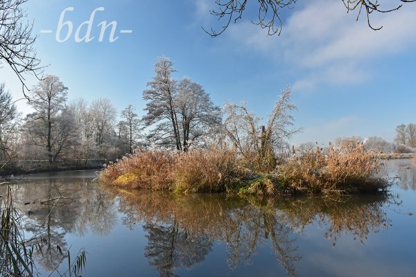 Ein eiskalter Morgen im Ampertal