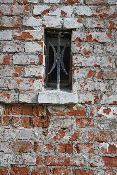 Detail einer historischen Backsteinwand
