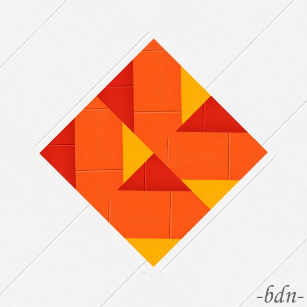 Drei Farben im Quadrat