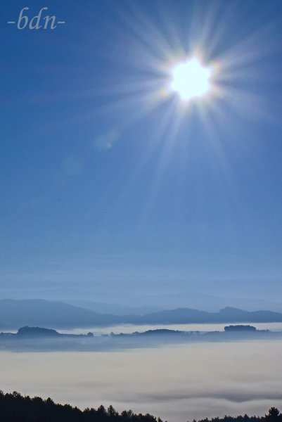 Nebel über dem Kinsachtal