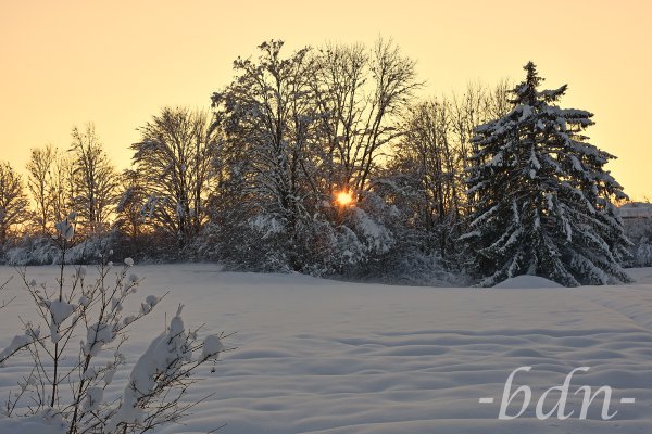 Winterabend im Ampertal