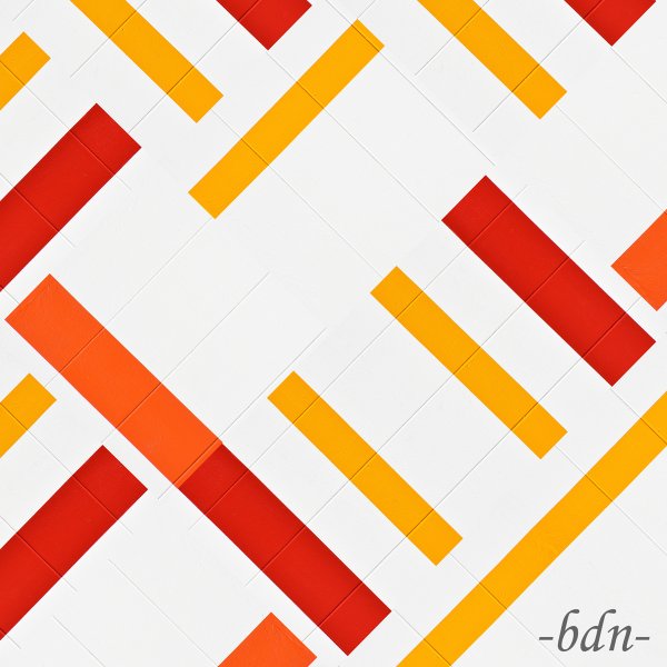 Rot Gelb Orange Diagonal