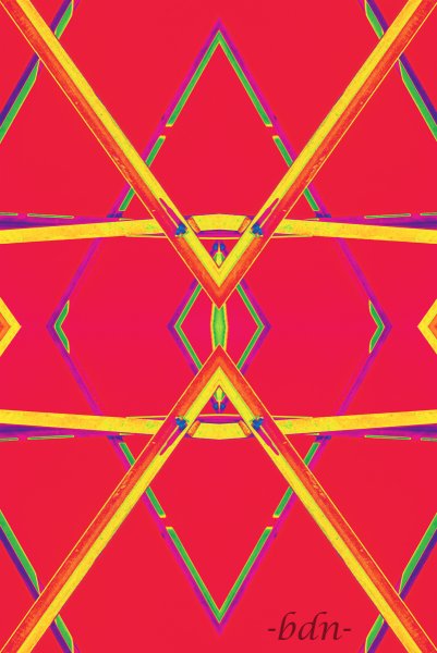 Linienmuster auf Rot