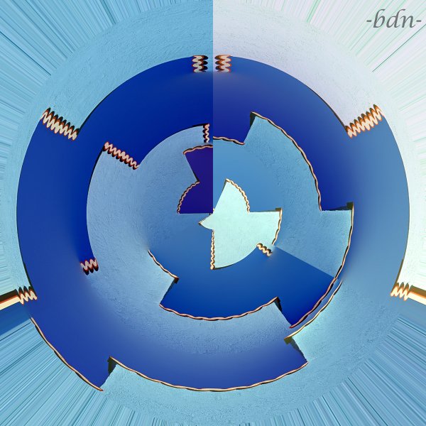 Digital Art - Blau in Blau