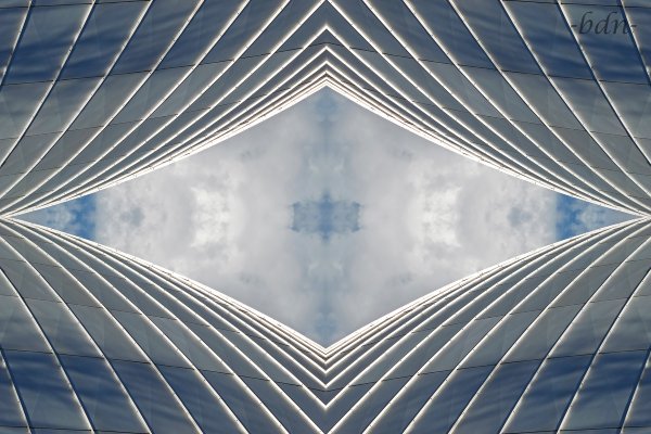Collage Durchblick in den Himmel