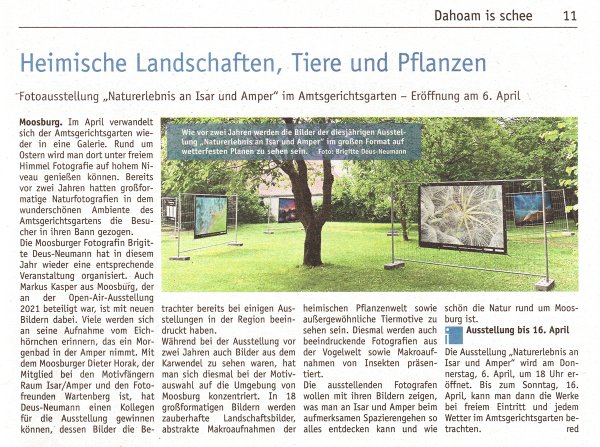 Dahoam is schee, Magazin der Moosburger Zeitung vom 24. Februar 2023