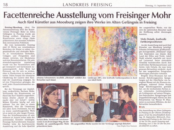Moosburger Zeitung vom 13. September 2022