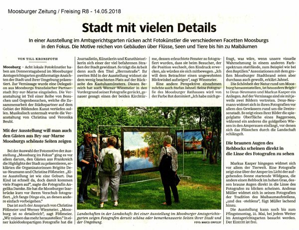 Süddeutsche Zeitung vom 14. Mai 2018