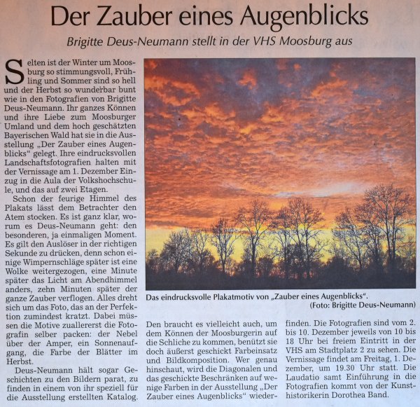 Moosburger Zeitung vom 22. November 2017