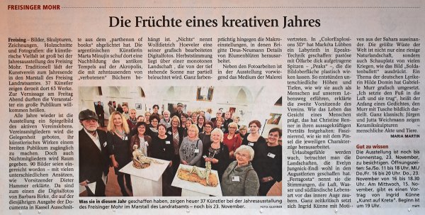 Münchner Merkur, Freisinger Tagblatt vom 13. November 2017