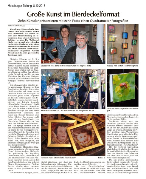 Moosburger Zeitung vom 8. Oktober 2016