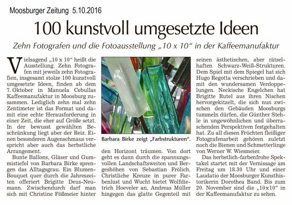 Moosburger Zeitung vom 5. Oktober 2016