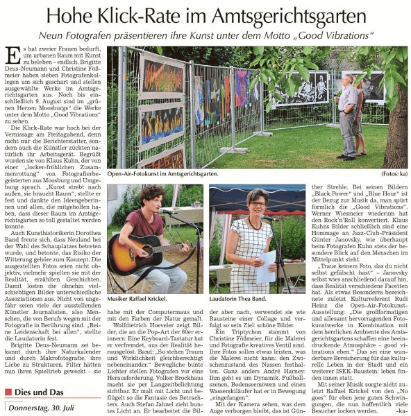 Moosburger Zeitung vom 29. Juli 2015