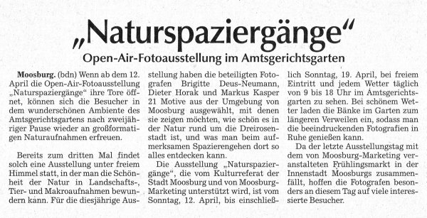 Moosburger Zeitung vom 10. April 2026